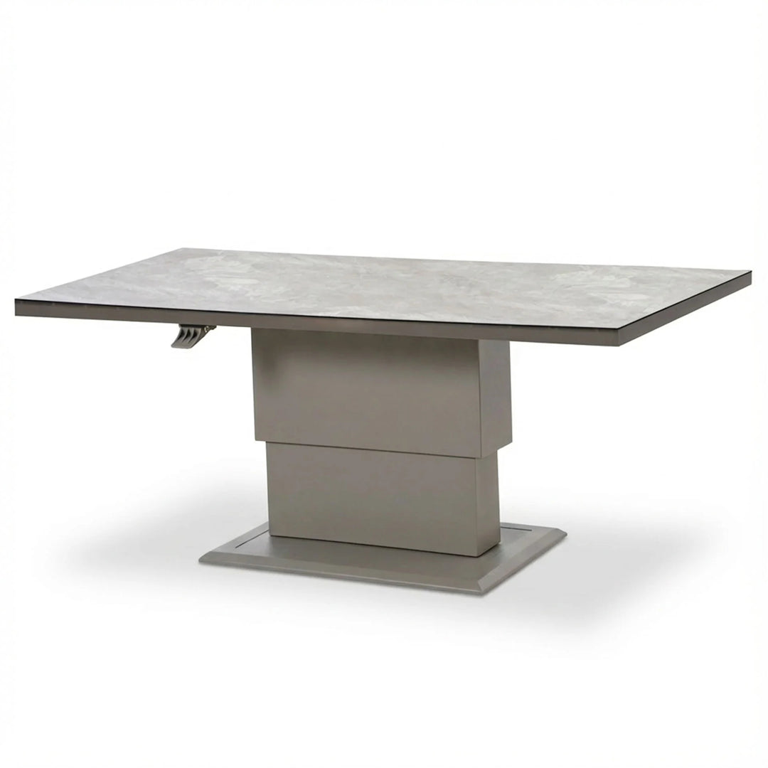 Montreal Large Corner Dining Set With Rectangular Rising Table