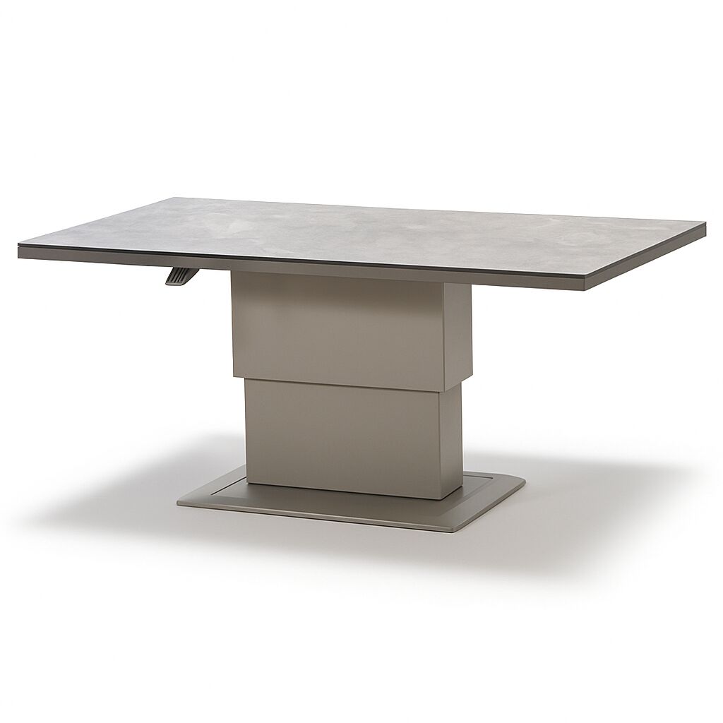 Montreal Large Corner Dining Set With Rectangular Rising Table