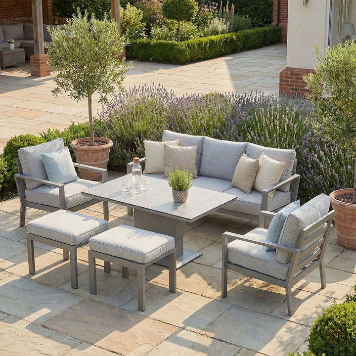 Montreal 3 Seat Sofa Set With Rising Table