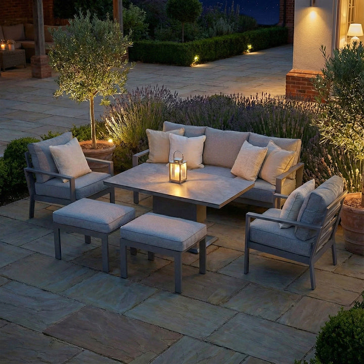 Montreal 3 Seat Sofa Set With Rising Table