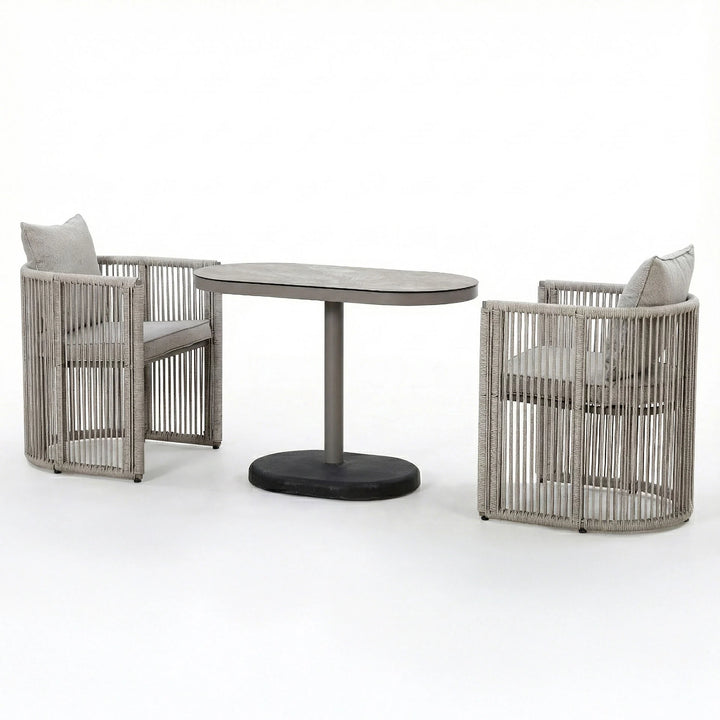 Monaco Oval Balcony Table with Balcony Chairs