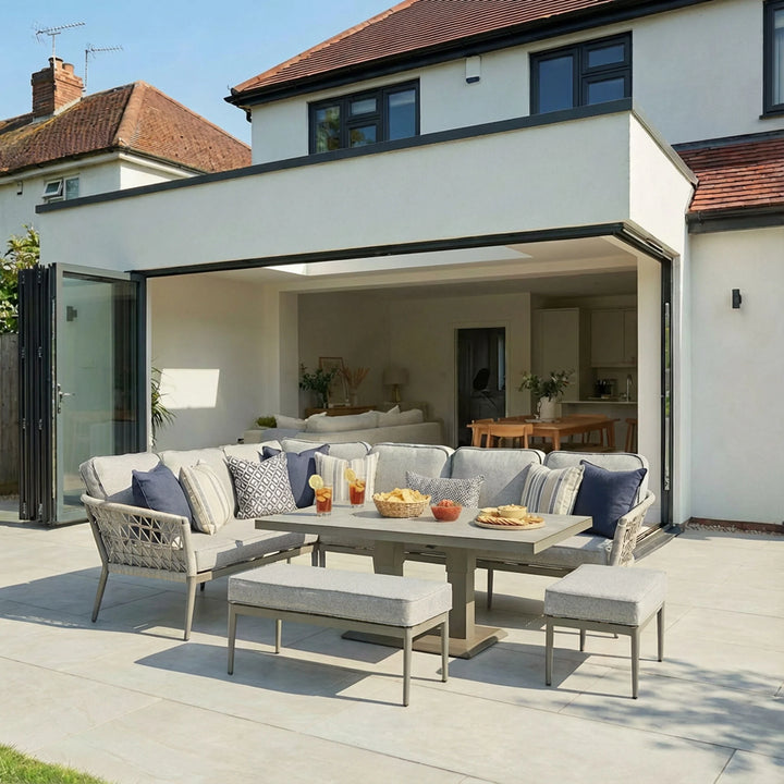 Monaco Rectangular Corner Dining with Rising Table