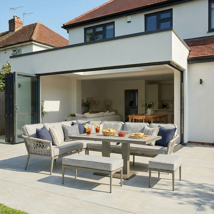 Monaco Rectangular Corner Dining with Rising Table
