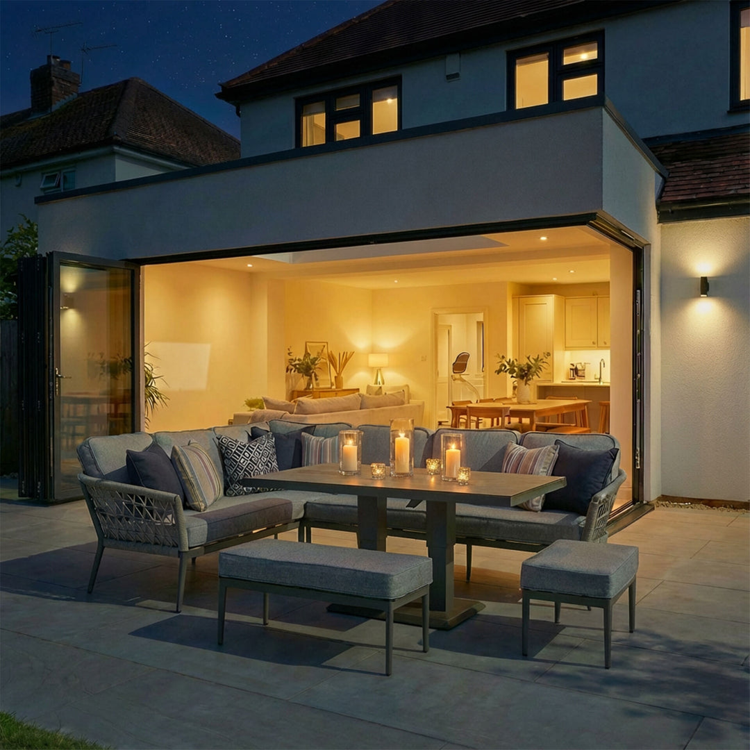 Monaco Rectangular Corner Dining with Rising Table