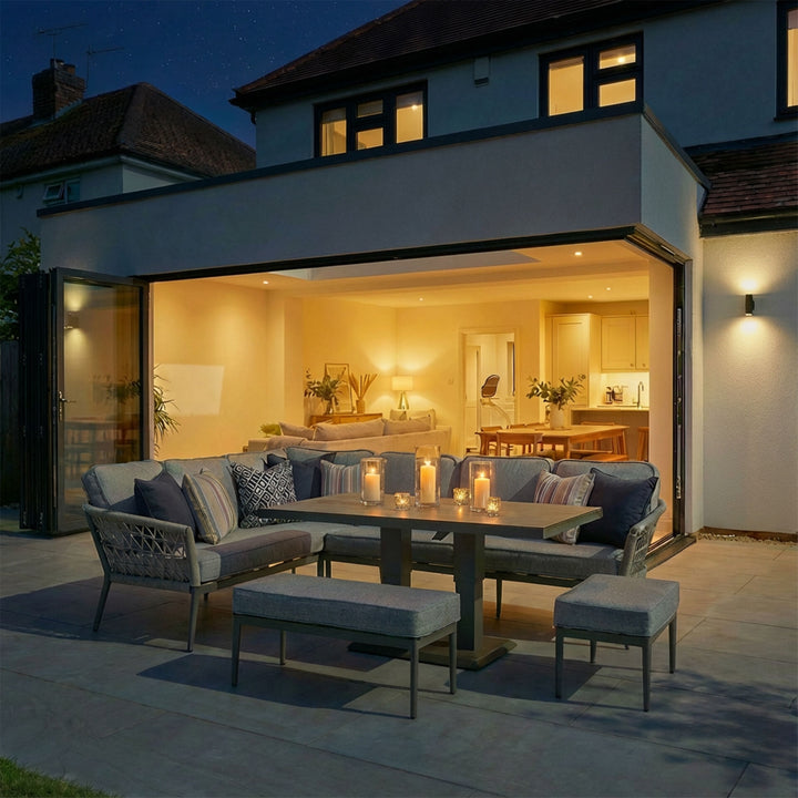 Monaco Rectangular Corner Dining with Rising Table