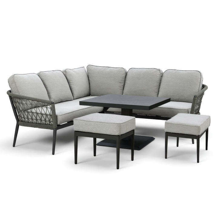 Monaco Square Corner Dining with Rising Table