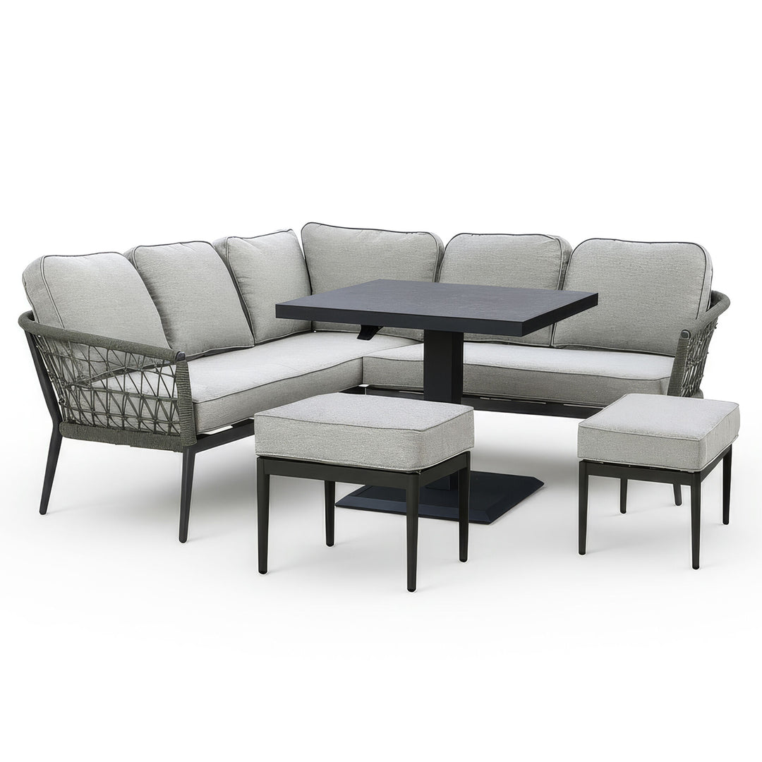 Monaco Square Corner Dining with Rising Table