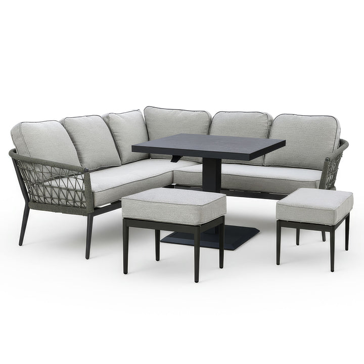 Monaco Square Corner Dining with Rising Table