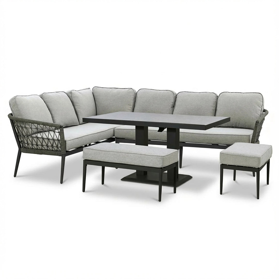 Monaco Rectangular Corner Dining with Rising Table