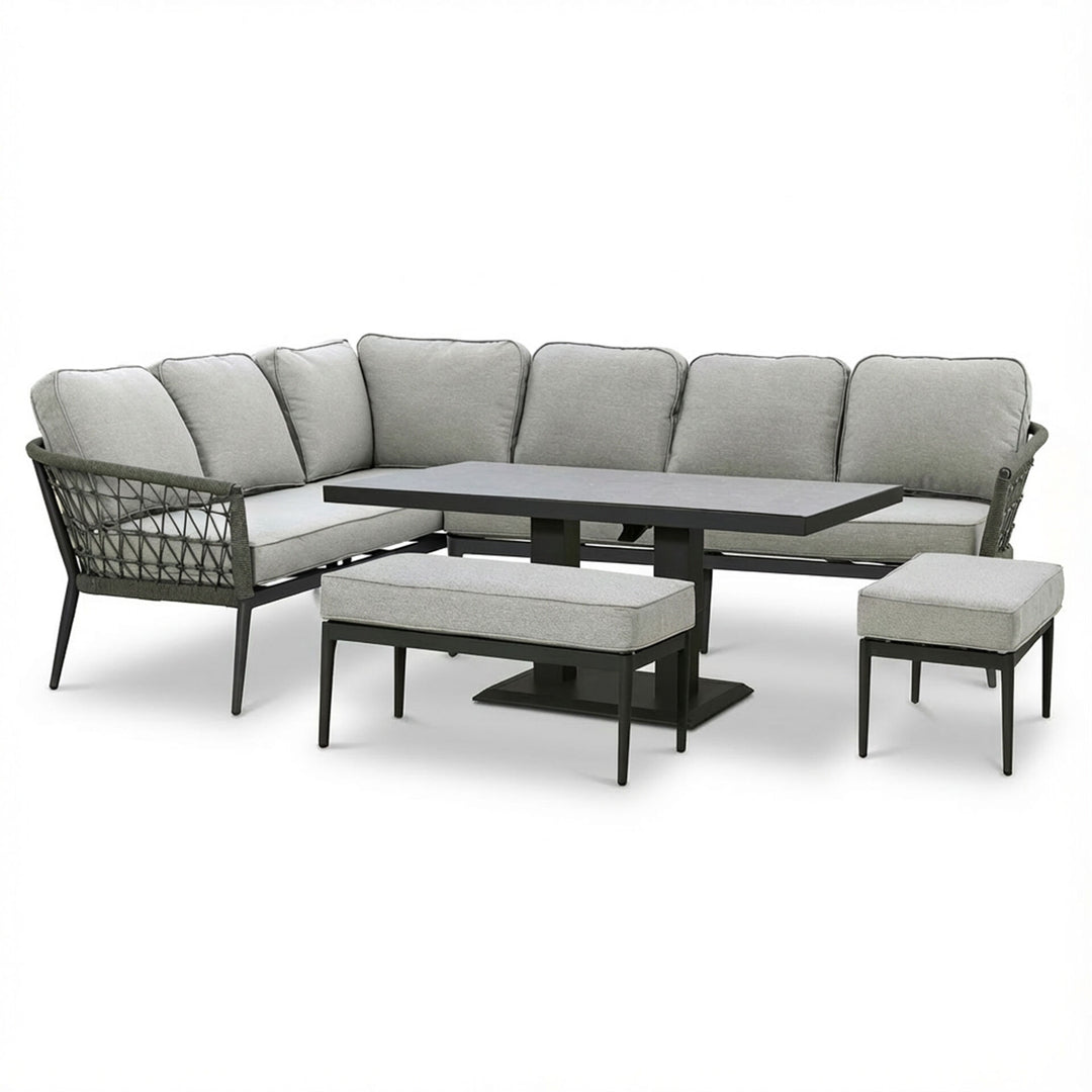 Monaco Rectangular Corner Dining with Rising Table