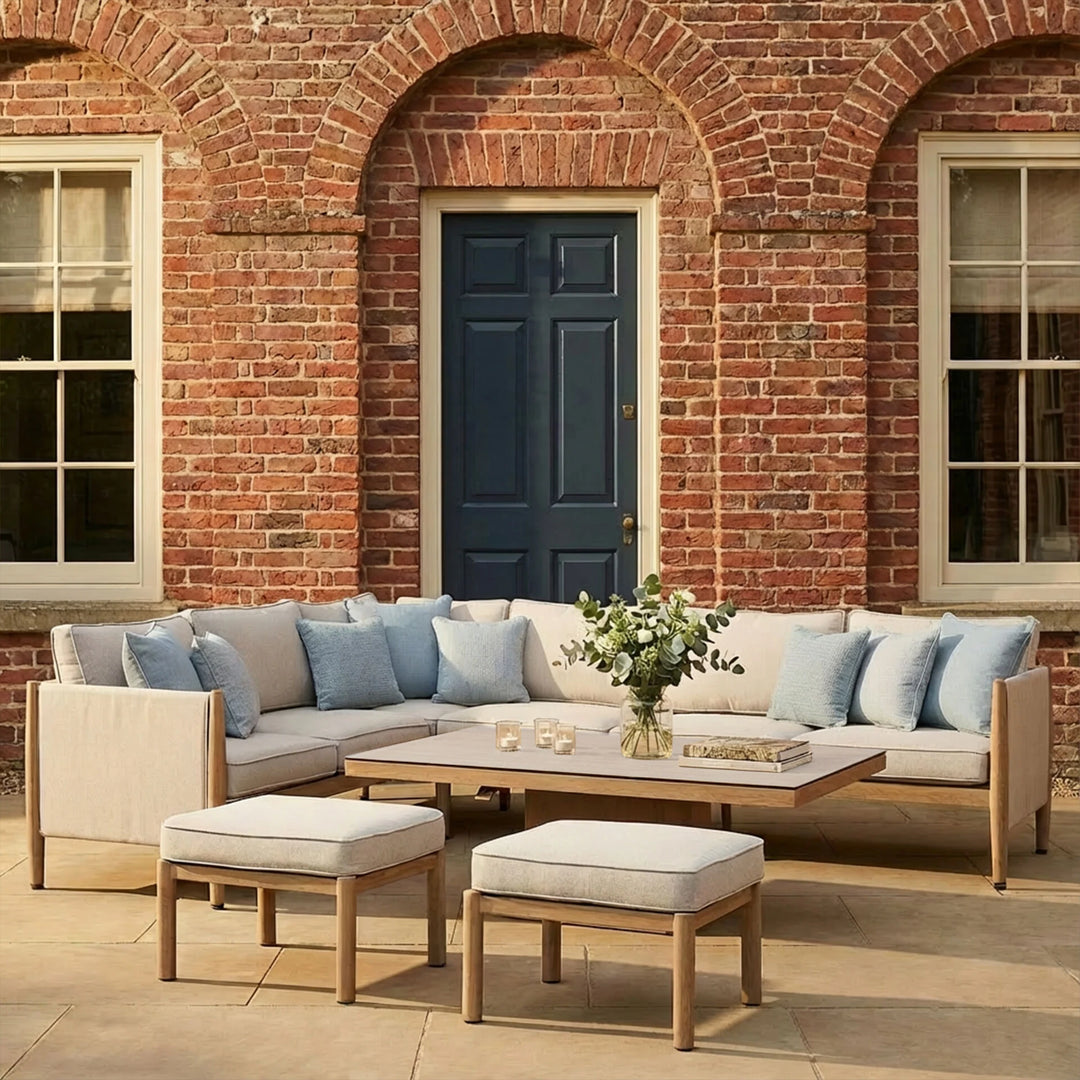 Burford Corner Dining Set With Rising Table and Armchair