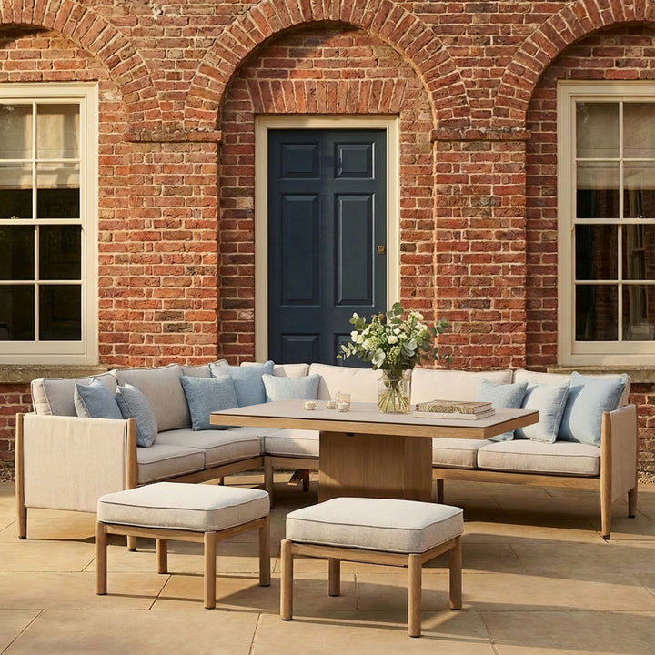 Burford Corner Dining Set With Rising Table and Armchair