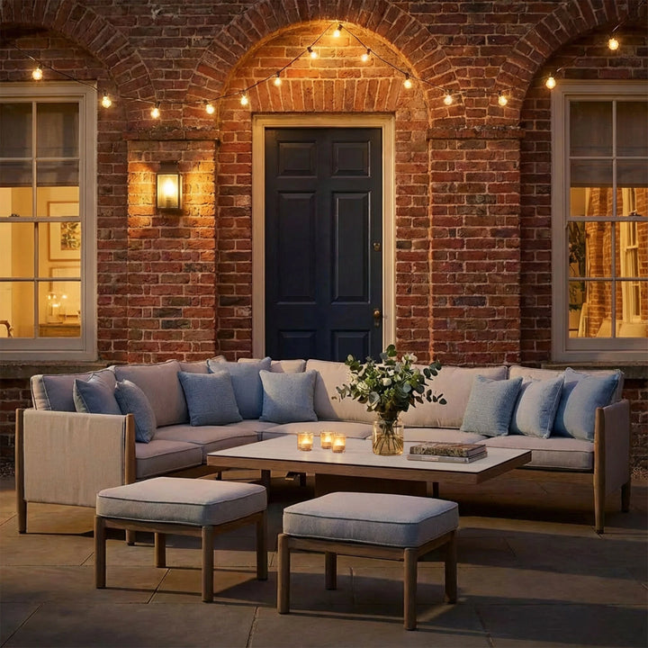 Burford Corner Dining Set With Rising Table and Armchair