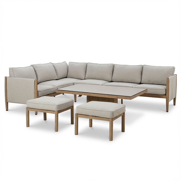 Burford Corner Dining Set With Rising Table and Armchair