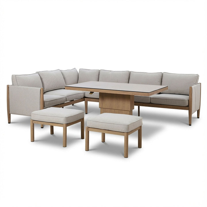 Burford Corner Dining Set With Rising Table and Armchair