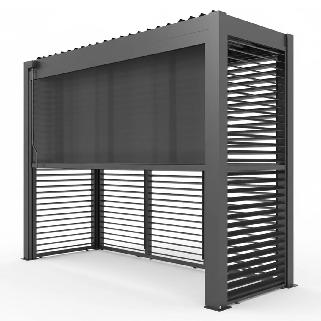 Como Free Standing BBQ Shelter With LED Lights & Back Panels