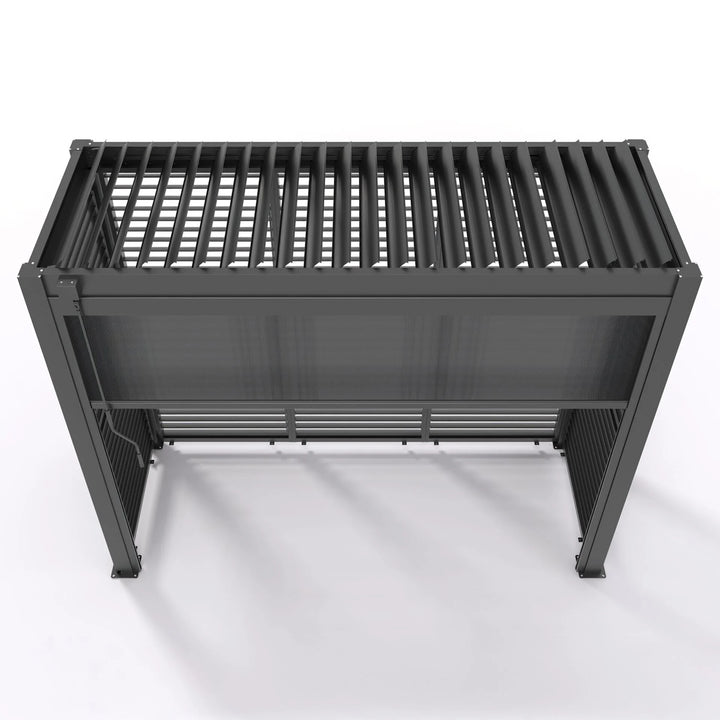 Como Free Standing BBQ Shelter With LED Lights & Back Panels