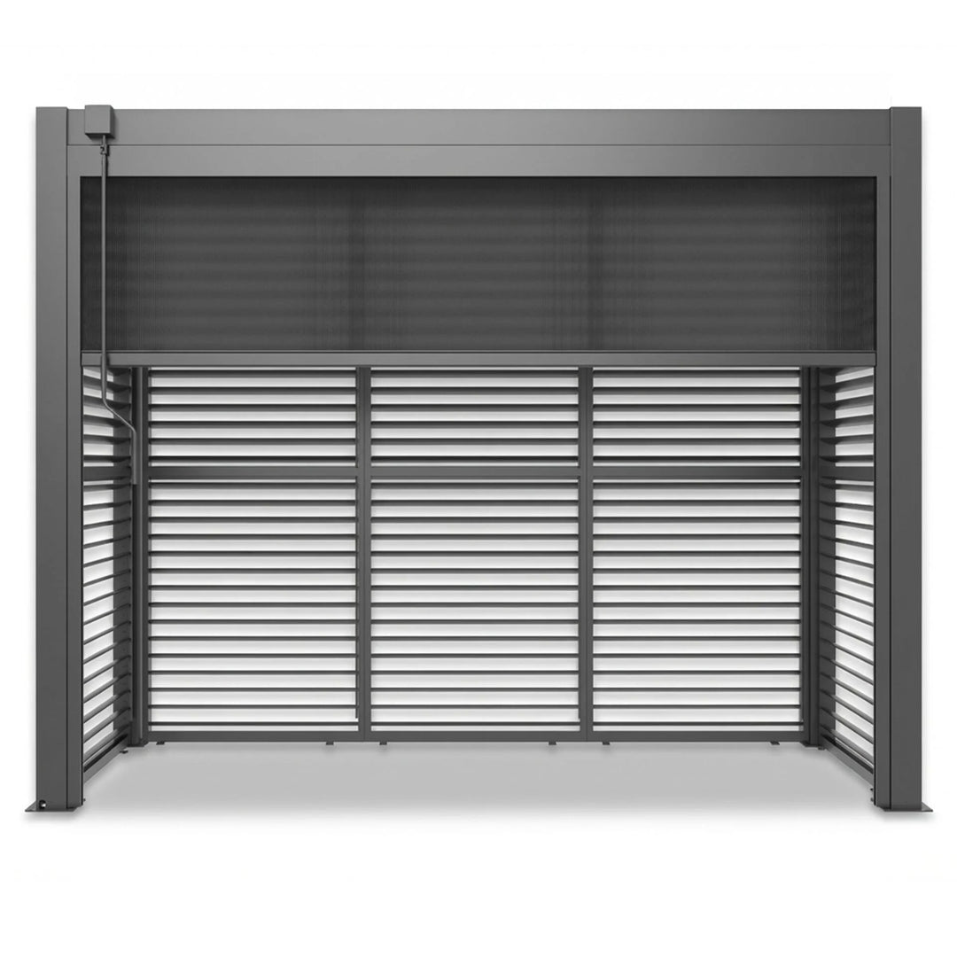 Como Free Standing BBQ Shelter With LED Lights & Back Panels