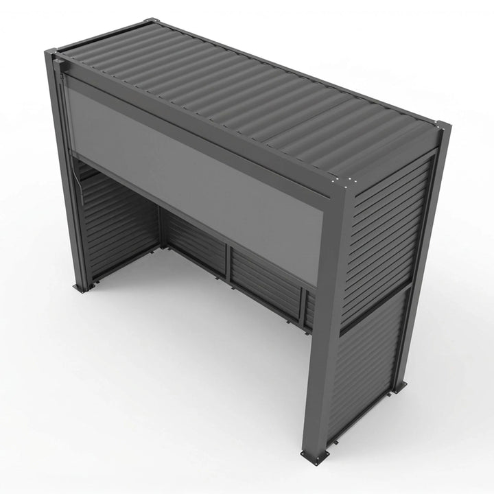 Como Free Standing BBQ Shelter With LED Lights & Back Panels
