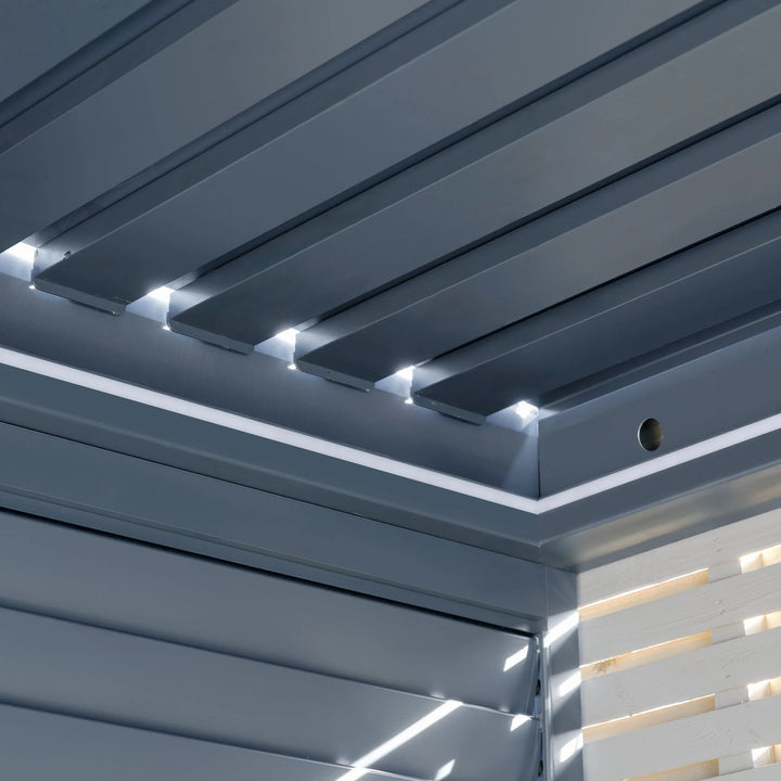 Como Free Standing BBQ Shelter With LED Lights