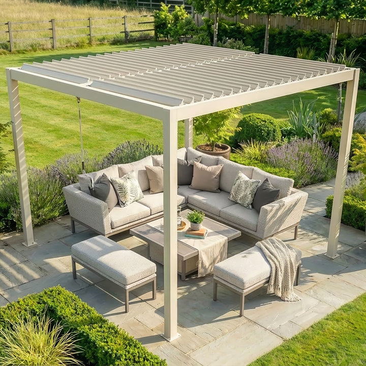 Como Pergola Aluminium Square 30x30 Frame Only