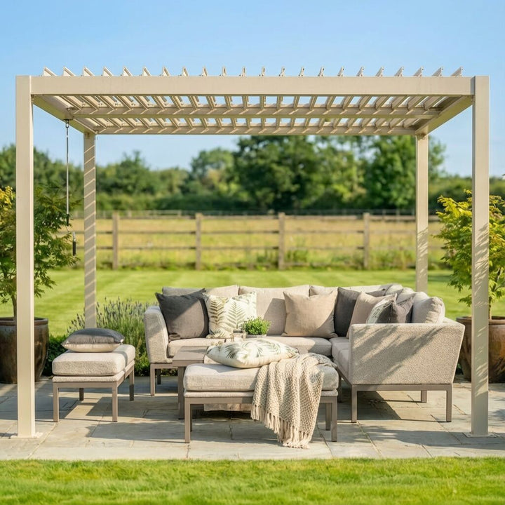 Como Pergola Aluminium Square 30x30 Frame Only