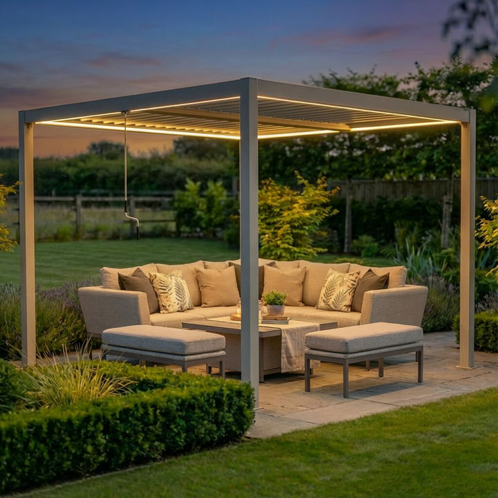 Como Pergola Aluminium Square 30x30 Frame Only