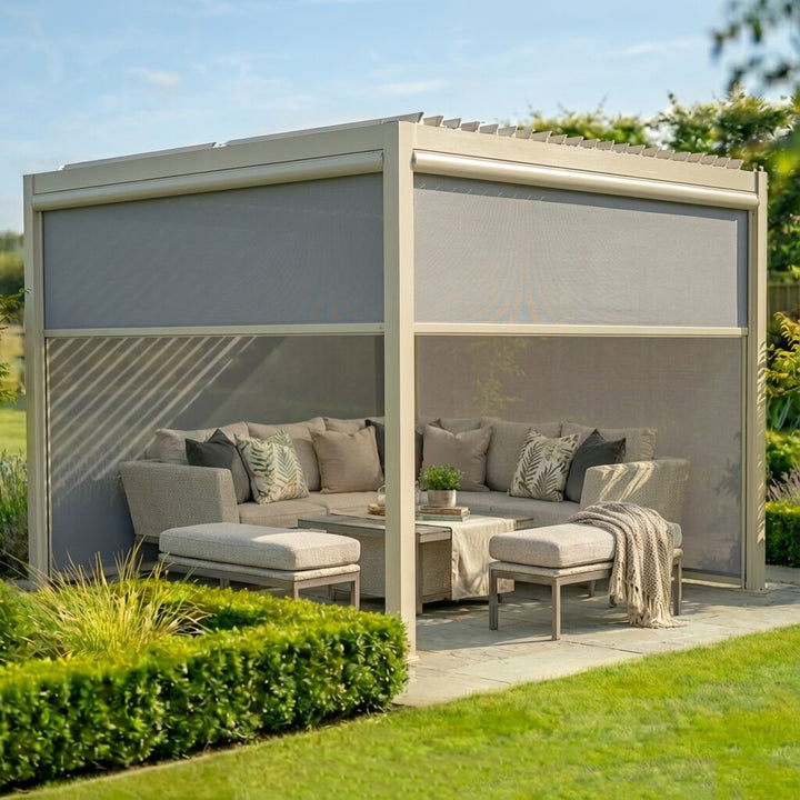 Como Pergola Aluminium Square 30x30 Frame Only