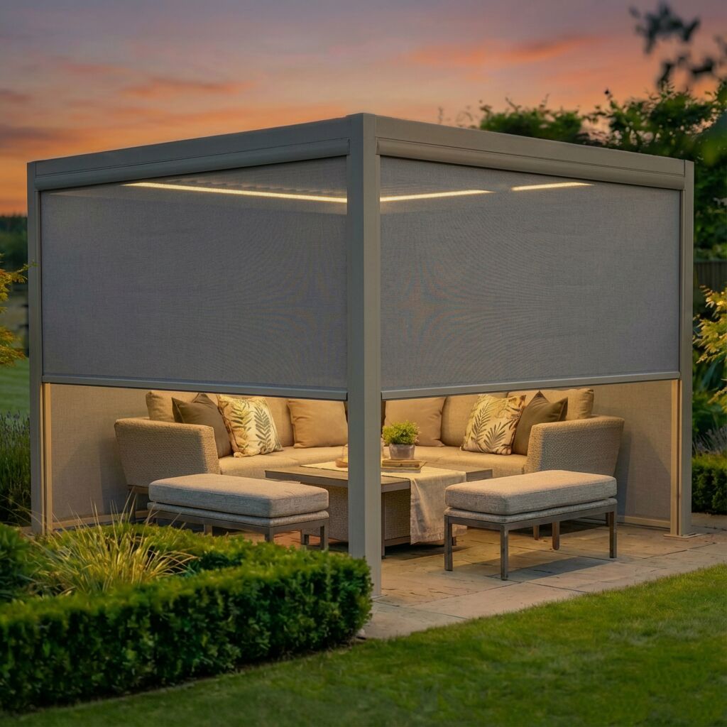Como Pergola Aluminium Square 30x30 Frame Only
