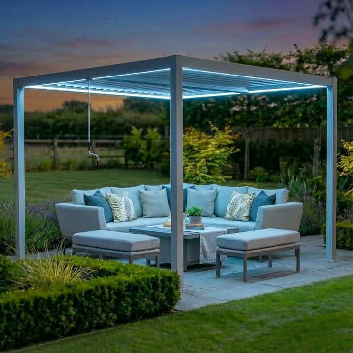 Como Pergola Aluminium Square 30x30 Frame Only