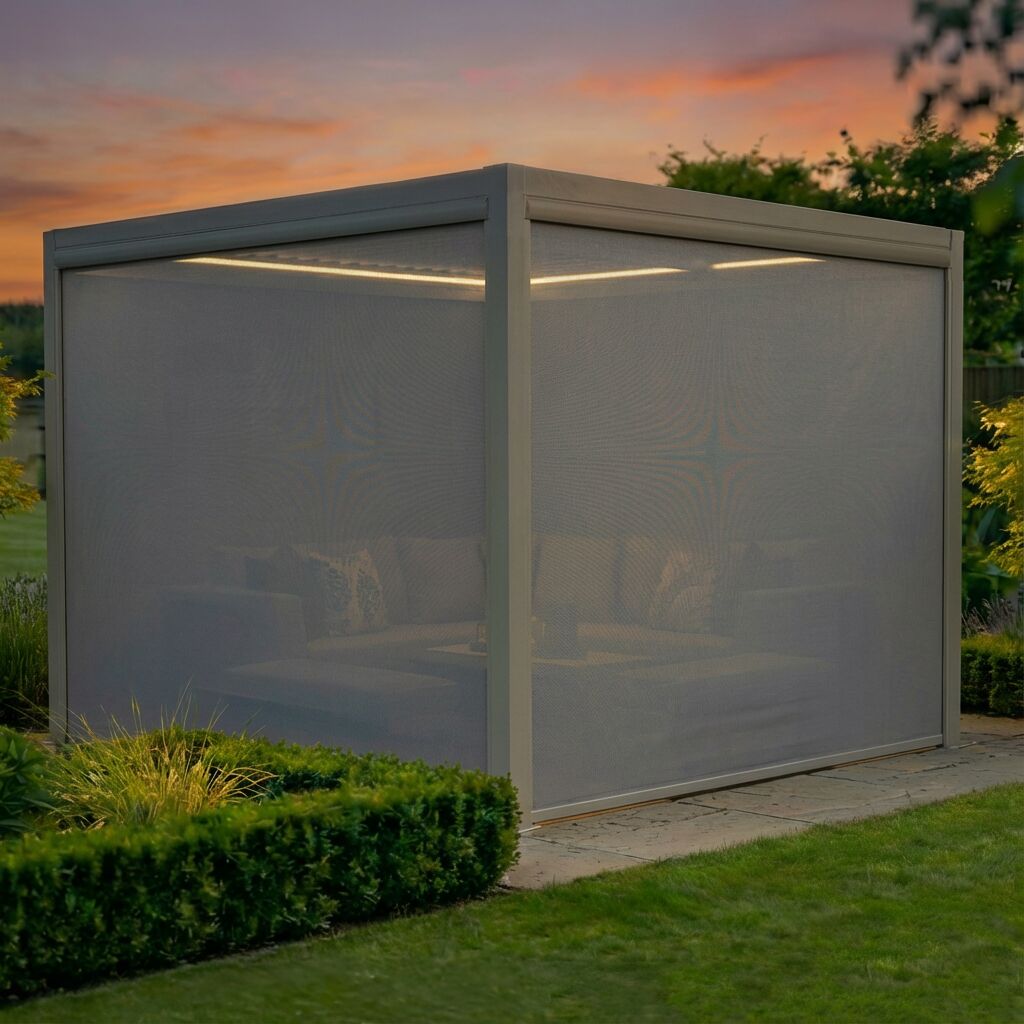 Como Pergola Aluminium Square 30x30 Frame Only