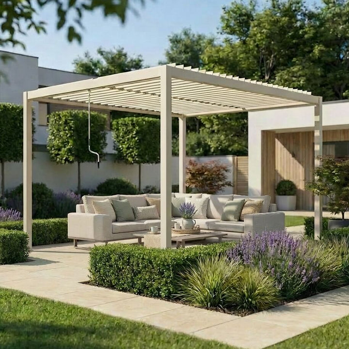 Como Pergola Aluminium Rectangular 3m x 4m Frame Only