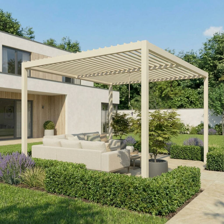 Como Pergola Aluminium Rectangular 3m x 4m Frame Only