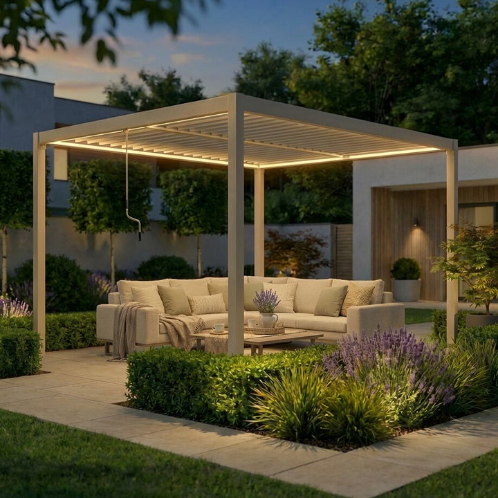Como Pergola Aluminium Rectangular 3m x 4m Frame Only