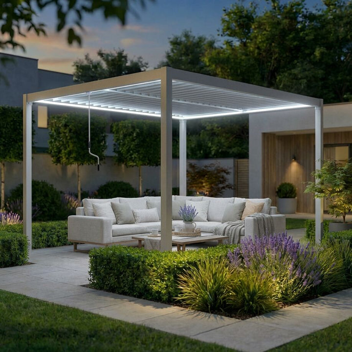 Como Pergola Aluminium Rectangular 3m x 4m Frame Only