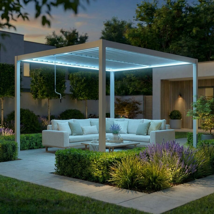 Como Pergola Aluminium Rectangular 3m x 4m Frame Only