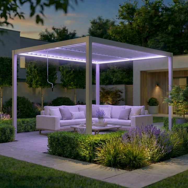 Como Pergola Aluminium Rectangular 3m x 4m Frame Only