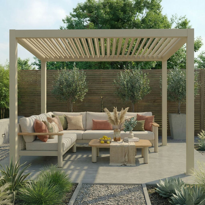 Jupiter Pergola Aluminium Rectangular 30x30 - Frame Only