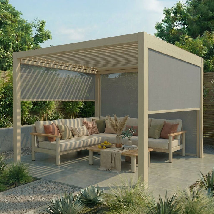 Jupiter Pergola Aluminium Rectangular 30x30 - Frame Only