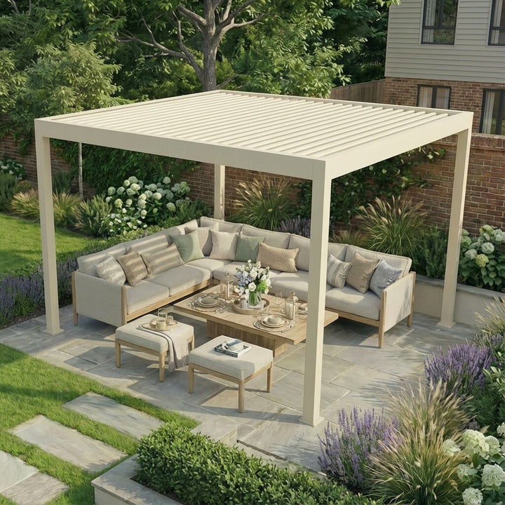 Jupiter Pergola Aluminium Rectangular 30x40 - Frame Only