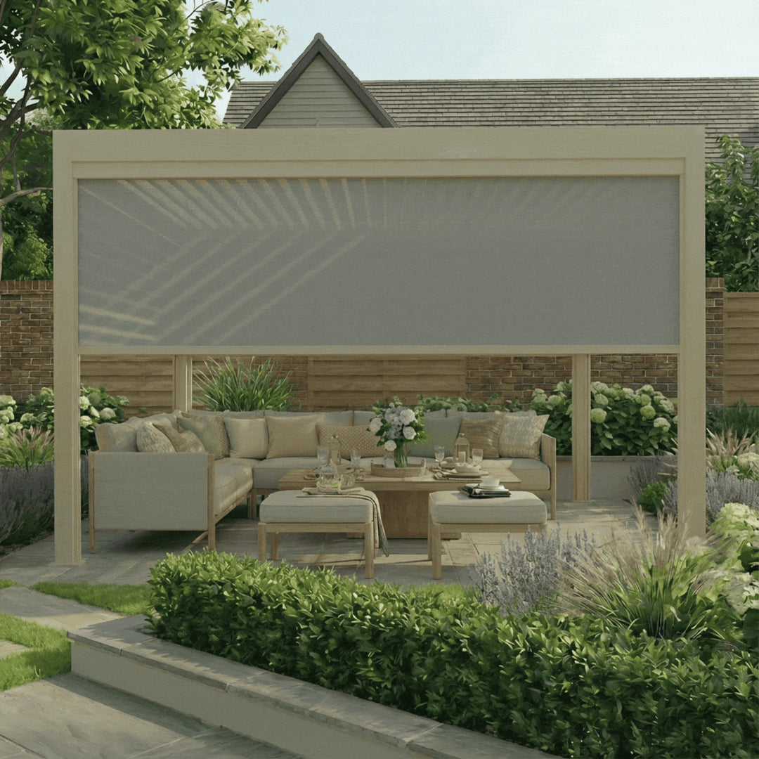 Jupiter Pergola - Zip Blind For 4m Side