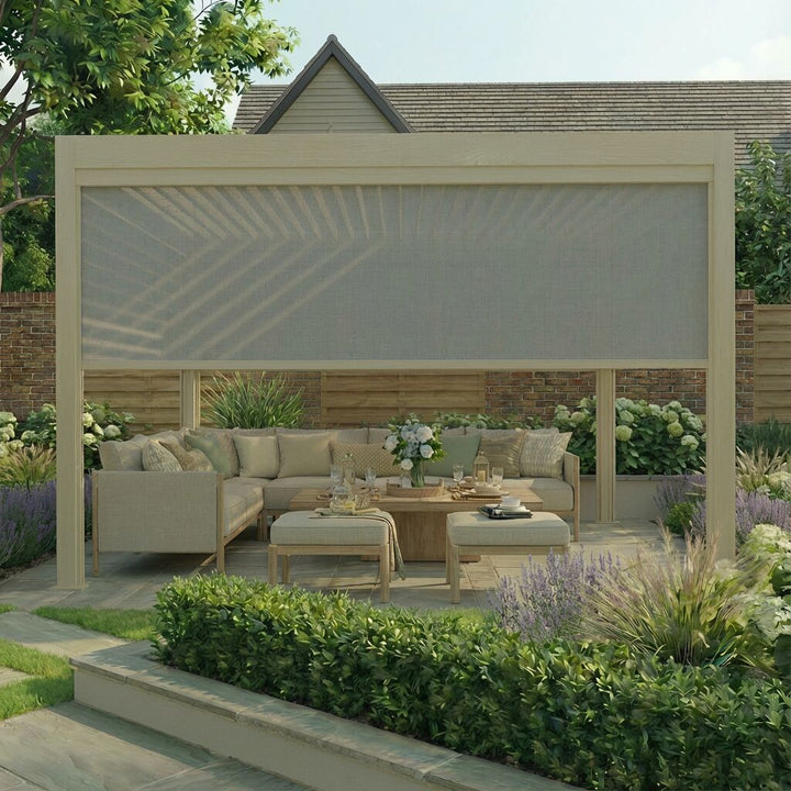 Jupiter Pergola - Zip Blind For 4m Side
