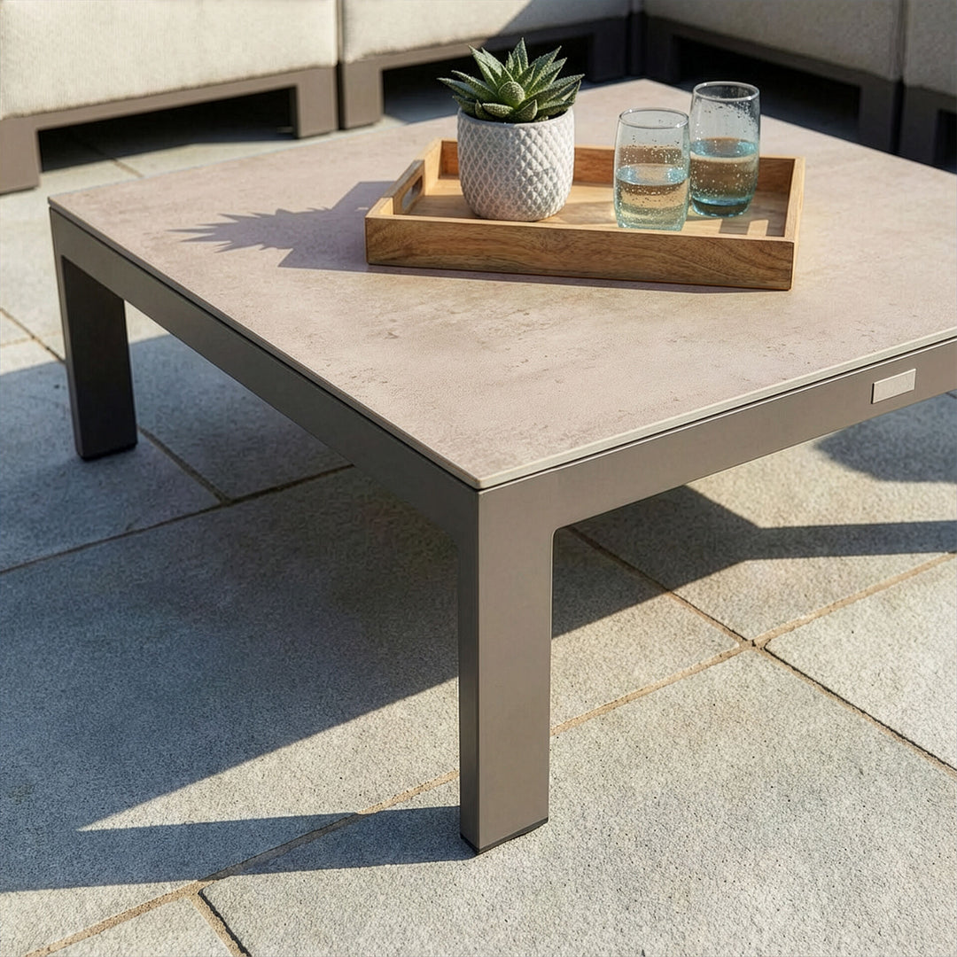 Ibiza Medium Corner Sofa Set With Square Table