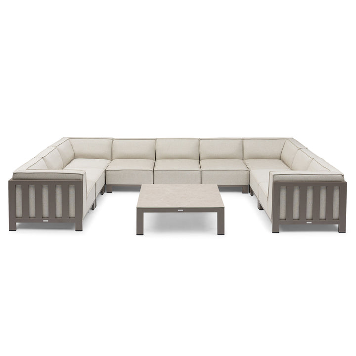 Ibiza U Shape Sofa Set With Square Table