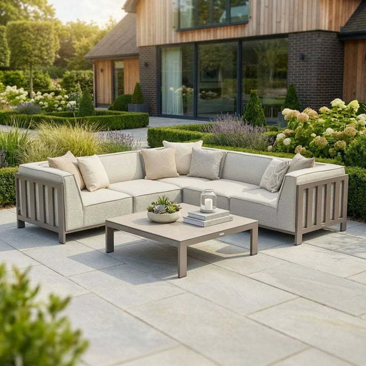 Ibiza Small Corner Sofa Set With Square Table