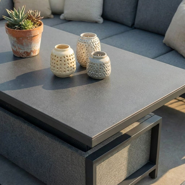 Pulse Rectangular Corner Dining Set with Rising Table