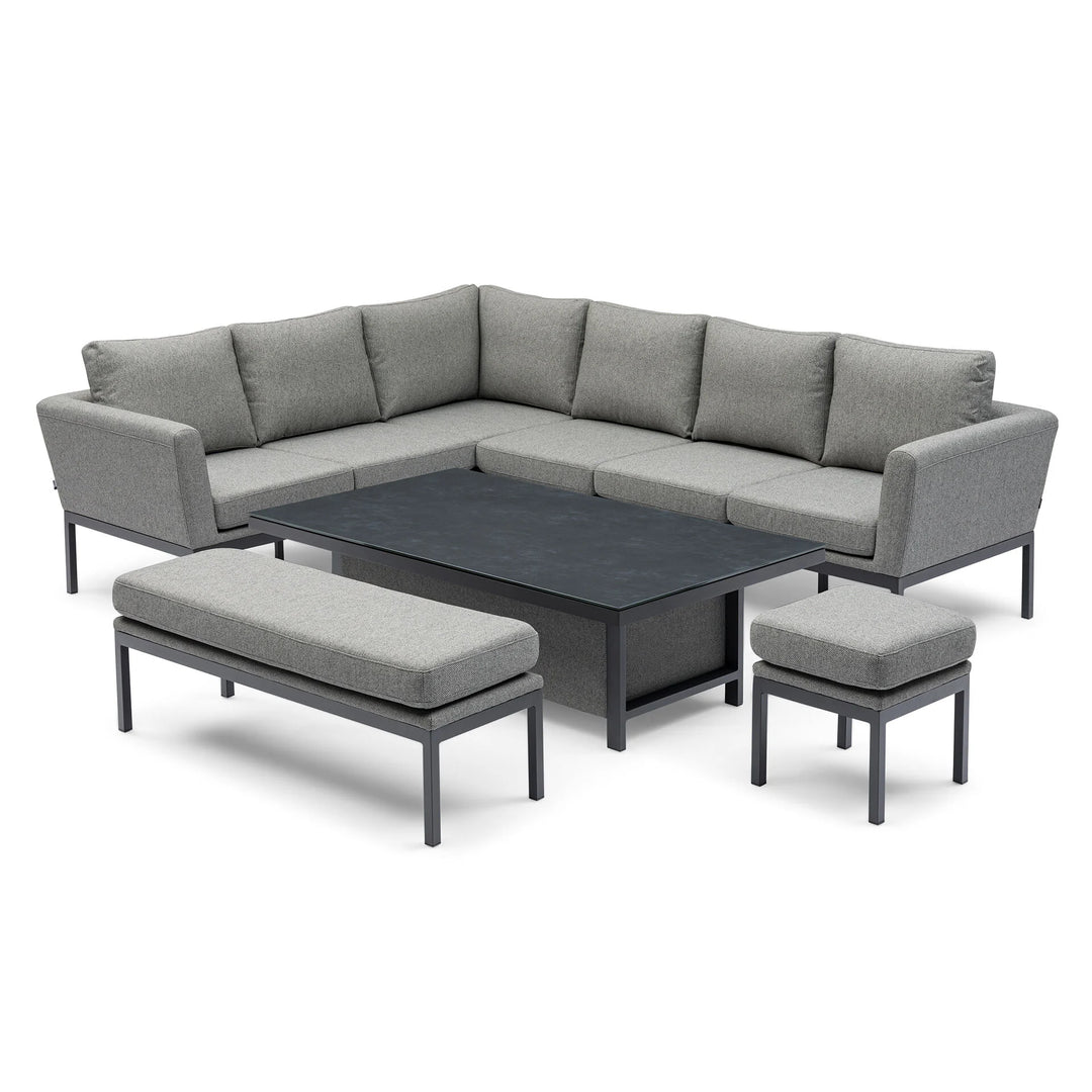 Pulse Rectangular Corner Dining Set with Rising Table