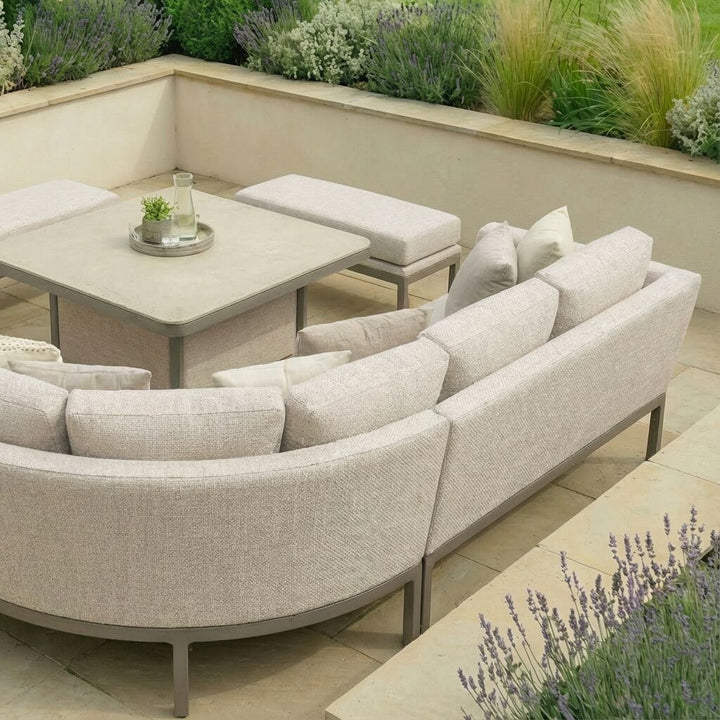 Pulse Deluxe Square Corner Dining Set with Rising Table