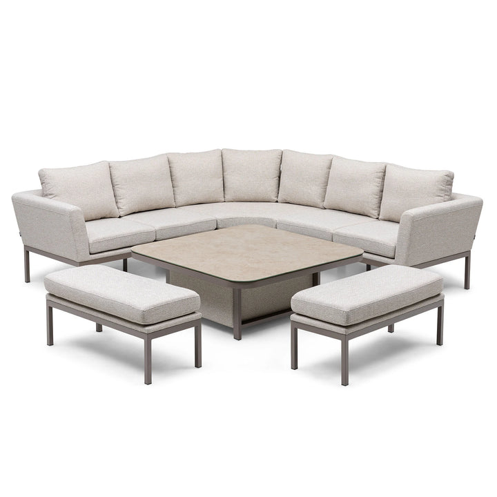Pulse Deluxe Square Corner Dining Set with Rising Table