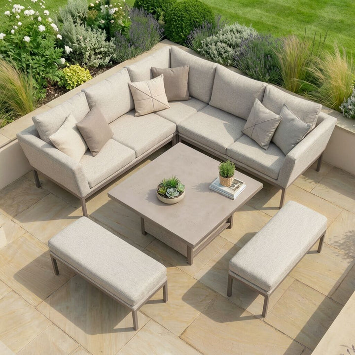 Pulse Square Corner Dining Set with Rising Table
